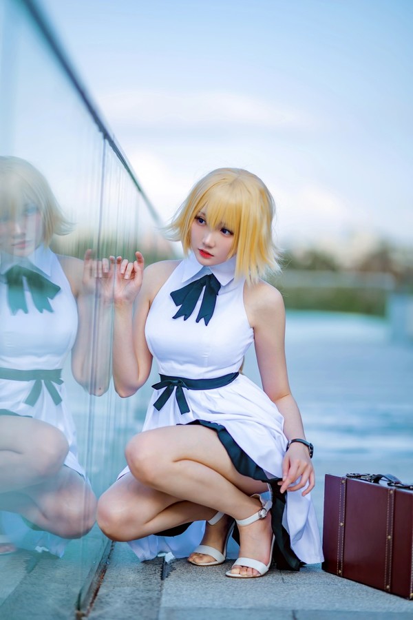 网红Coser@瓜希酱 贞德三周年白裙德 [20P/80MB]