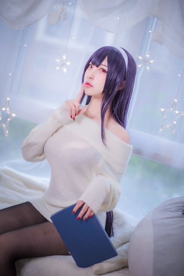 网红Coser@二佐Nisa 霞之丘诗羽学姐毛衣 [47P/99MB]