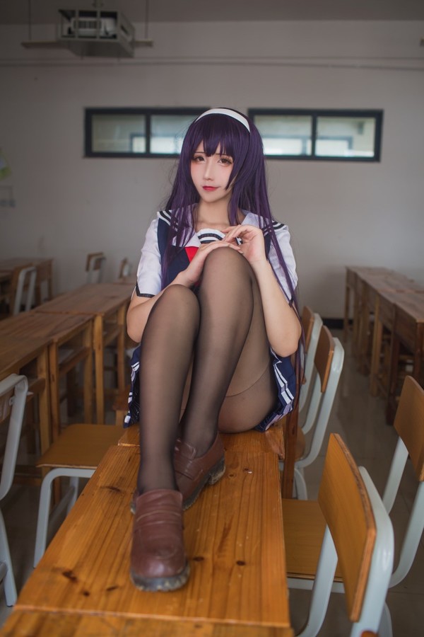 人气Coser@九曲Jean 霞之丘诗羽夏季校服 [40P/349MB]