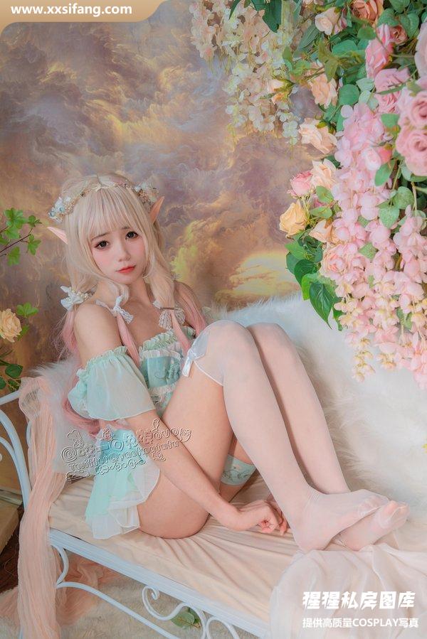 咬一口兔娘ovo COSPLAY写真集《豌豆公主的秘密花房 》超高清套图下载[40P/911M]