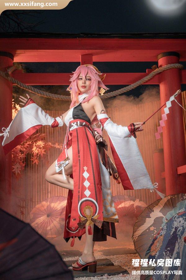 阿九从不咕咕 COSPLAY写真集《九言 八重神子 》超高清套图下载[58P+7V/814M]
