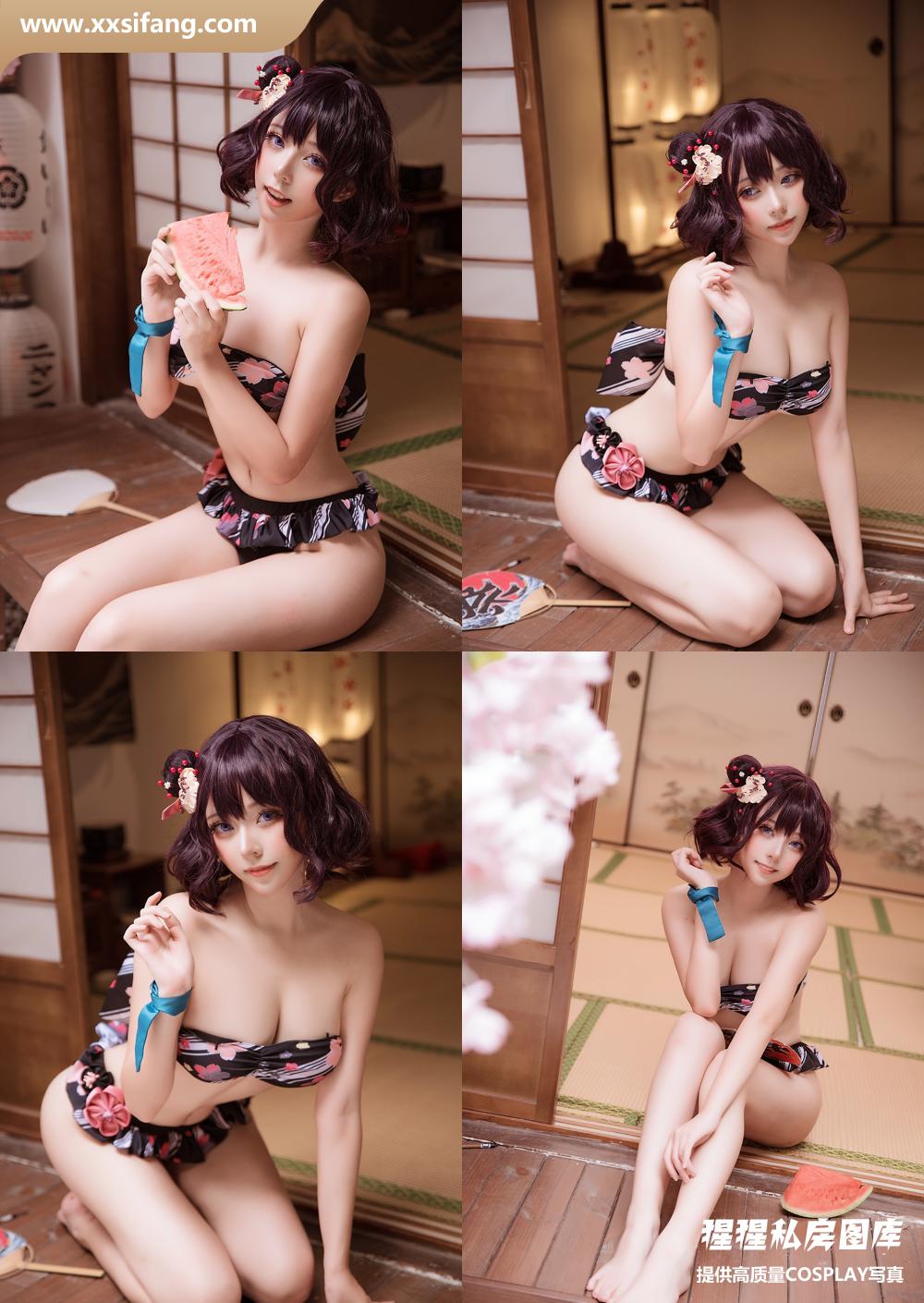 [图片2]-菌烨tako COSPLAY写真集《葛饰北斋 水着》超高清套图下载[9P/66M]插图-猩猩私房