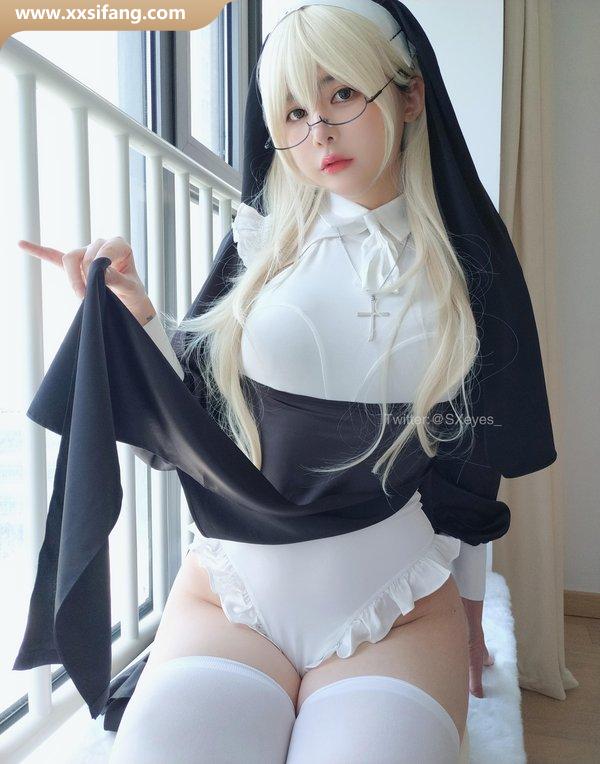 眼酱大魔王w COSPLAY写真集《修女姐姐》超高清套图下载[36P+2V/156M]
