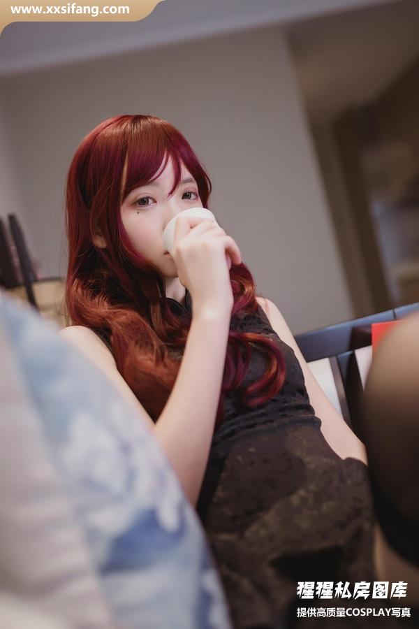 疯猫ss COSPLAY写真集《黑色旗袍》超高清套图下载[31P/207M]