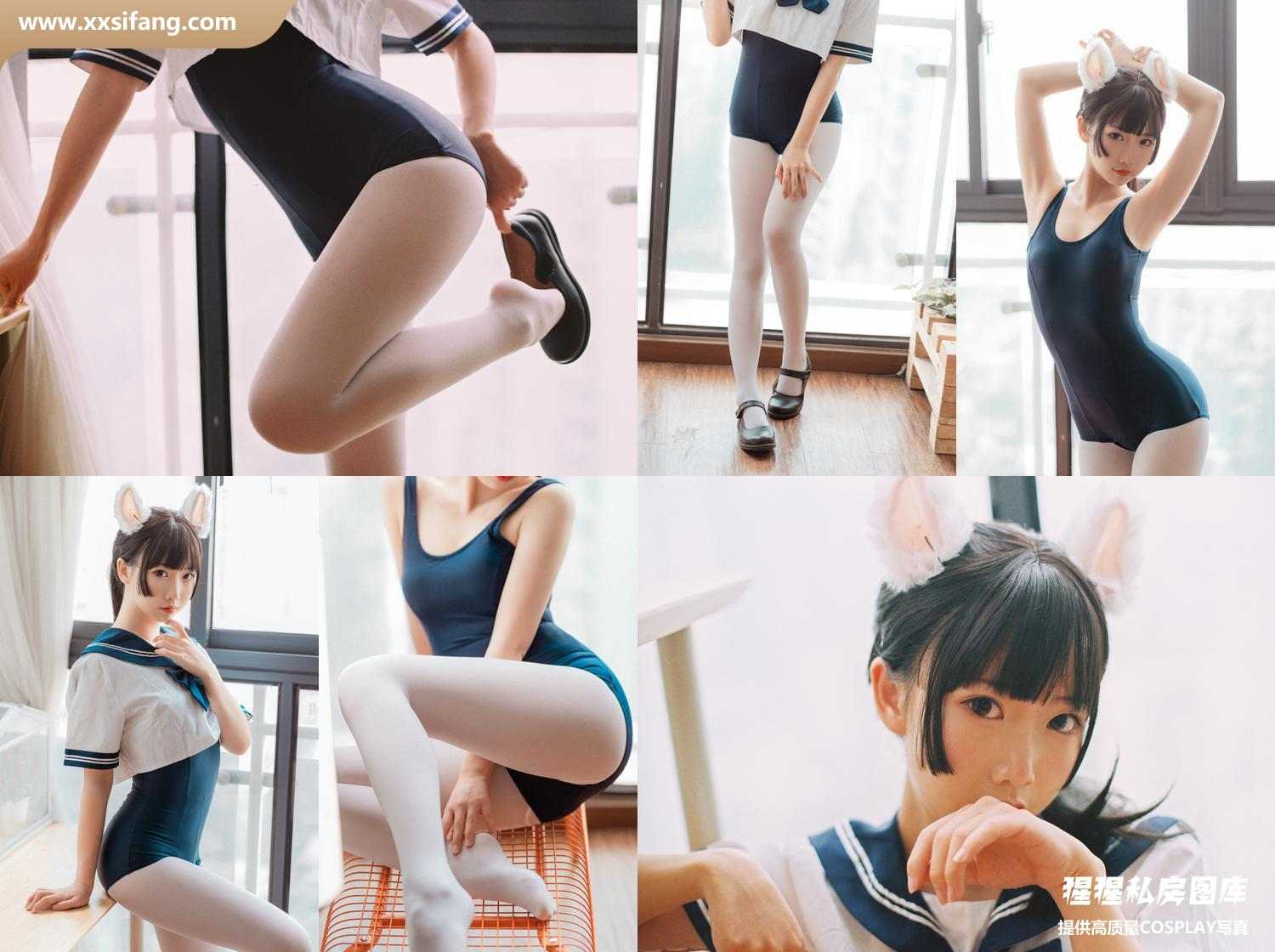 [图片2]-面饼仙儿写真集《水手服 死库水》高清套图下载插图-猩猩私房