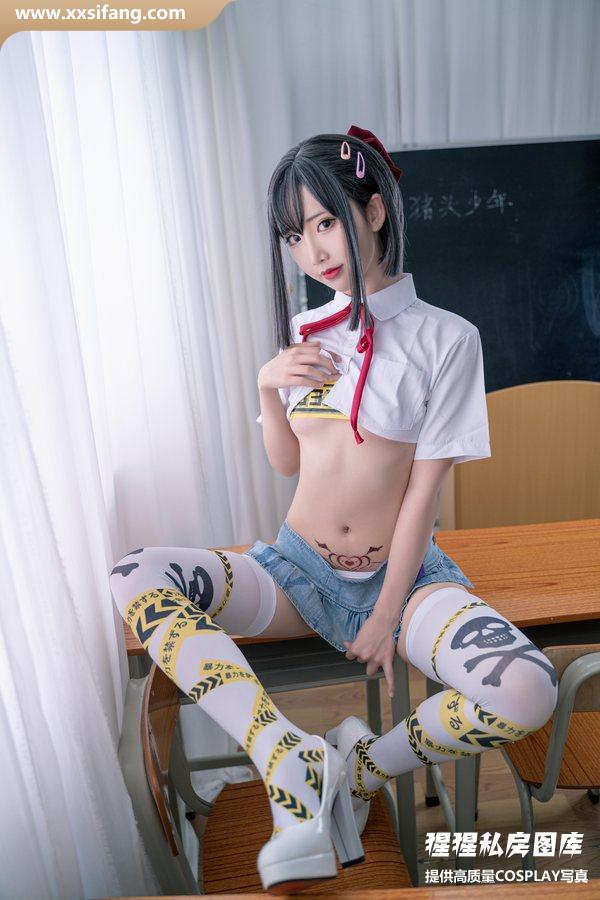 面饼仙儿写真集《短校服胶带》高清套图下载