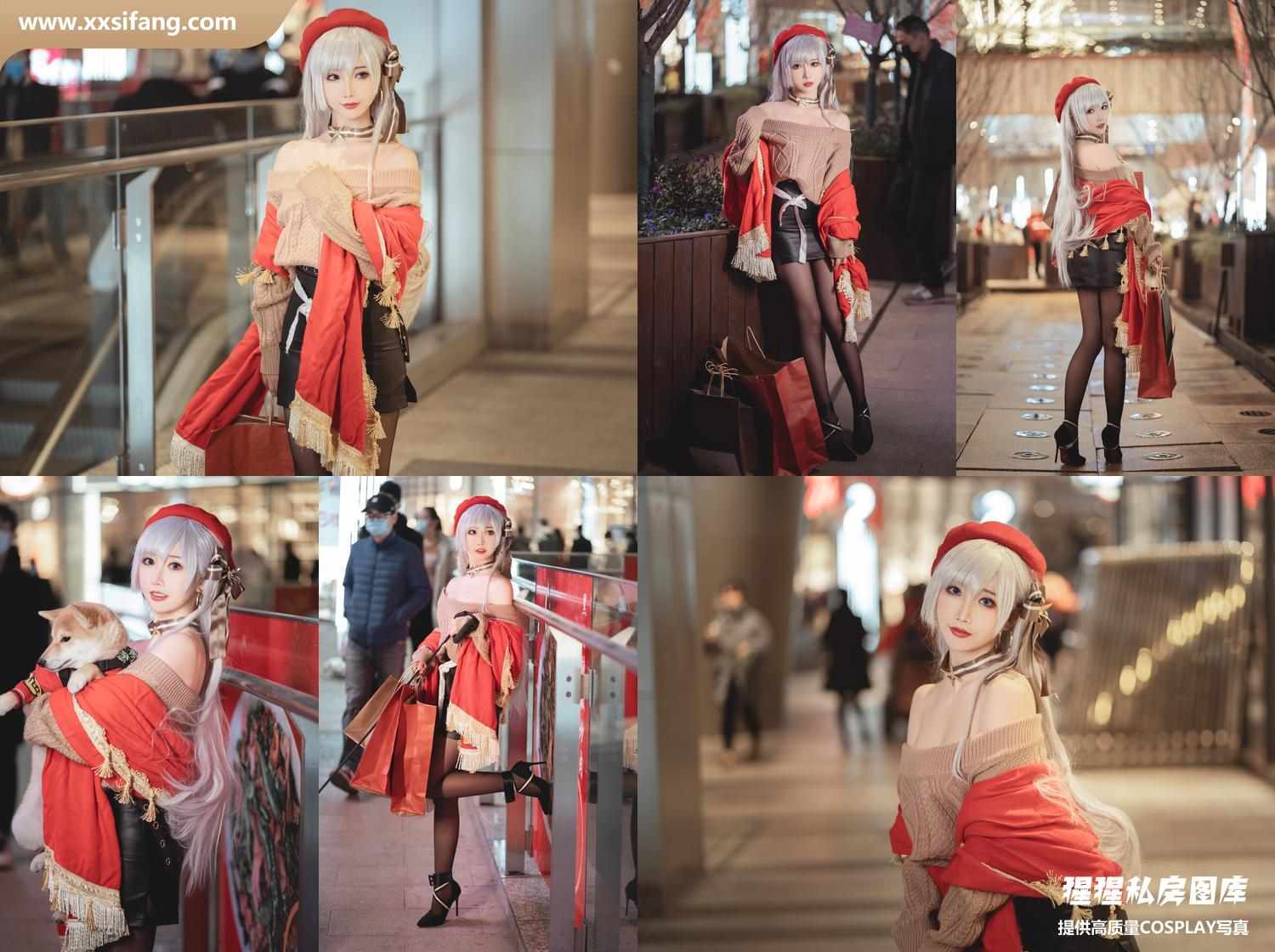 [图片2]-面饼仙儿写真集《圣诞贝法》高清套图下载插图-猩猩私房