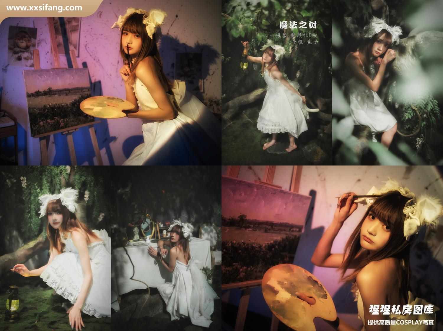 [图片2]-兔子Zzz不吃胡萝卜写真集《魔法之树》高清套图下载[33P]插图-猩猩私房