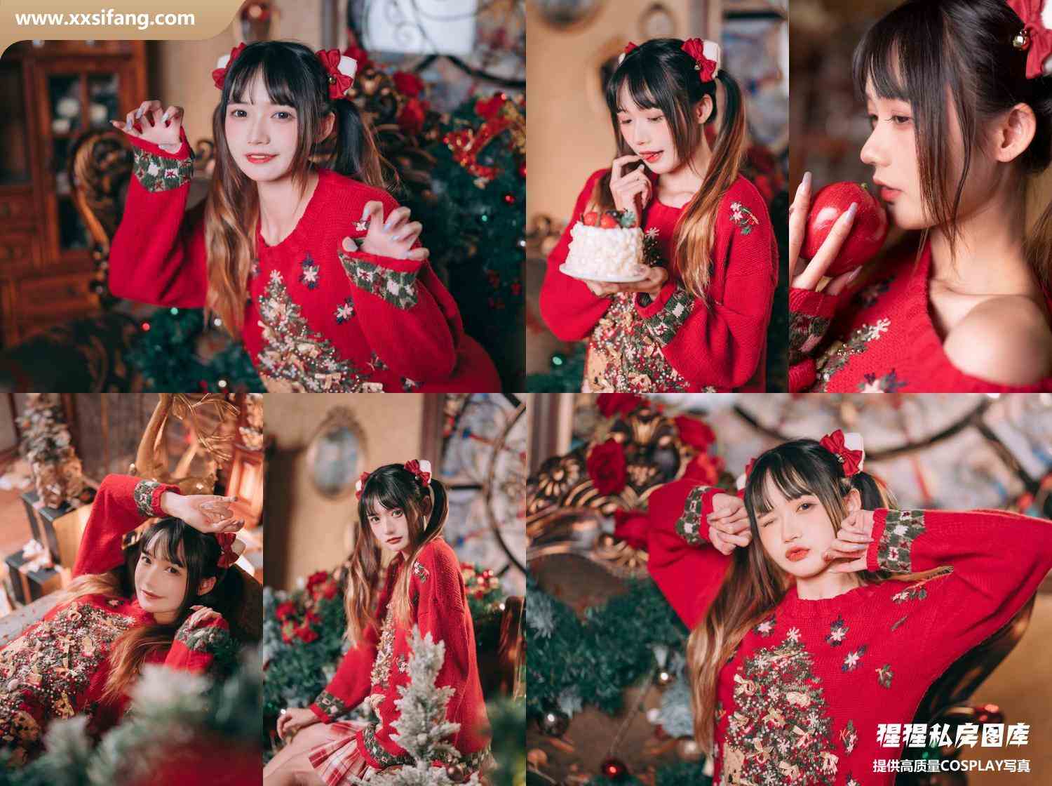[图片2]-兔子Zzz不吃胡萝卜写真集《温馨圣诞》高清套图下载[23P]插图-猩猩私房