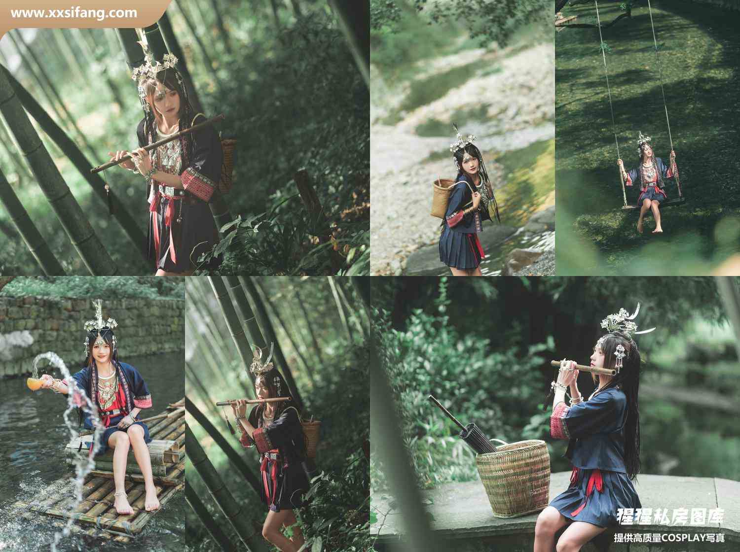 [图片2]-兔子Zzz不吃胡萝卜写真集《苗疆一梦》高清套图下载[41P]插图-猩猩私房