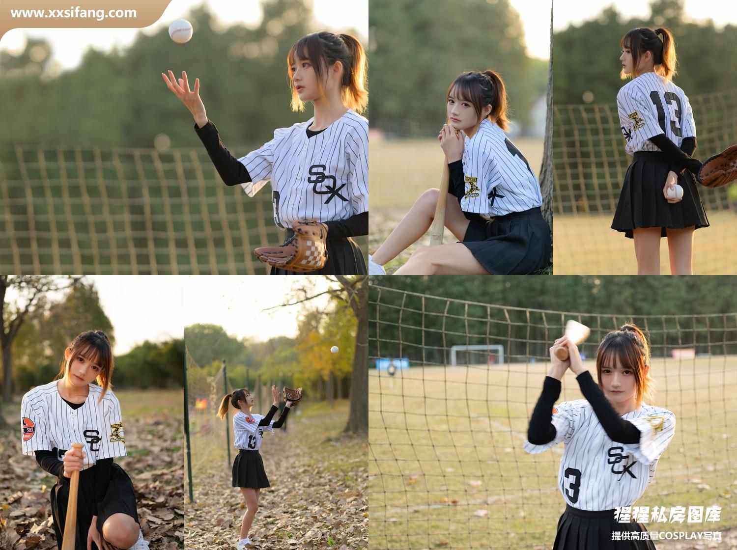 [图片2]-兔子Zzz不吃胡萝卜写真集《棒球少女》高清套图下载[36P]插图-猩猩私房
