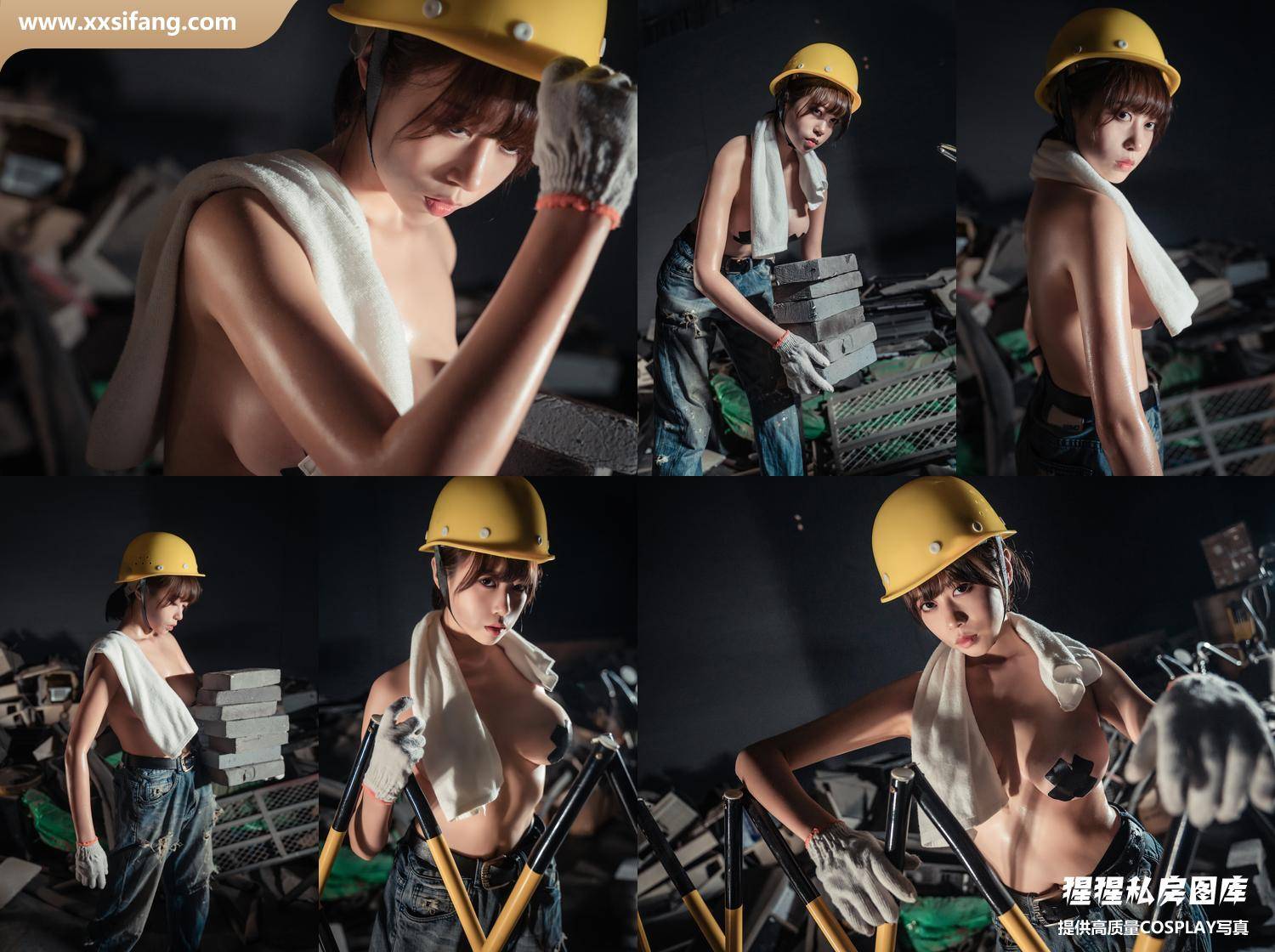[图片2]-奈汐酱nice写真集《咱们工人有力量》高清套图下载[35P]插图-猩猩私房