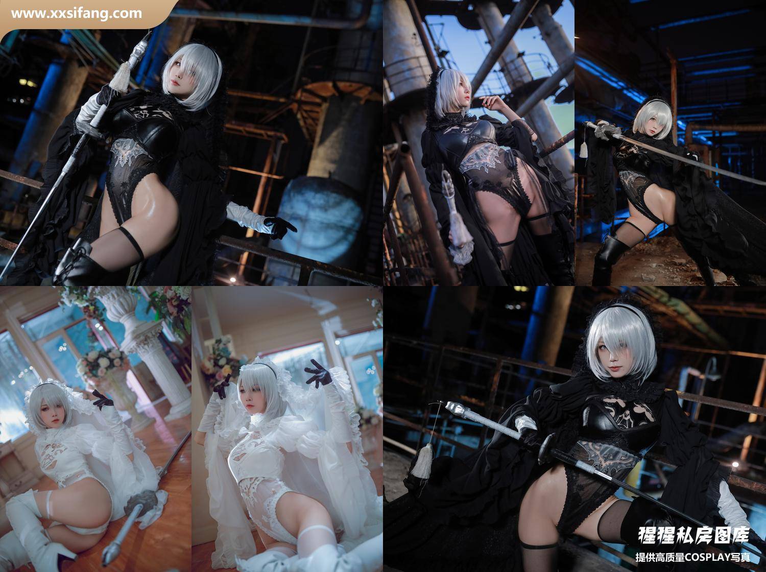 [图片2]-水淼aqua写真集《尼尔机械纪元 2B》高清套图下载[55P]插图-猩猩私房
