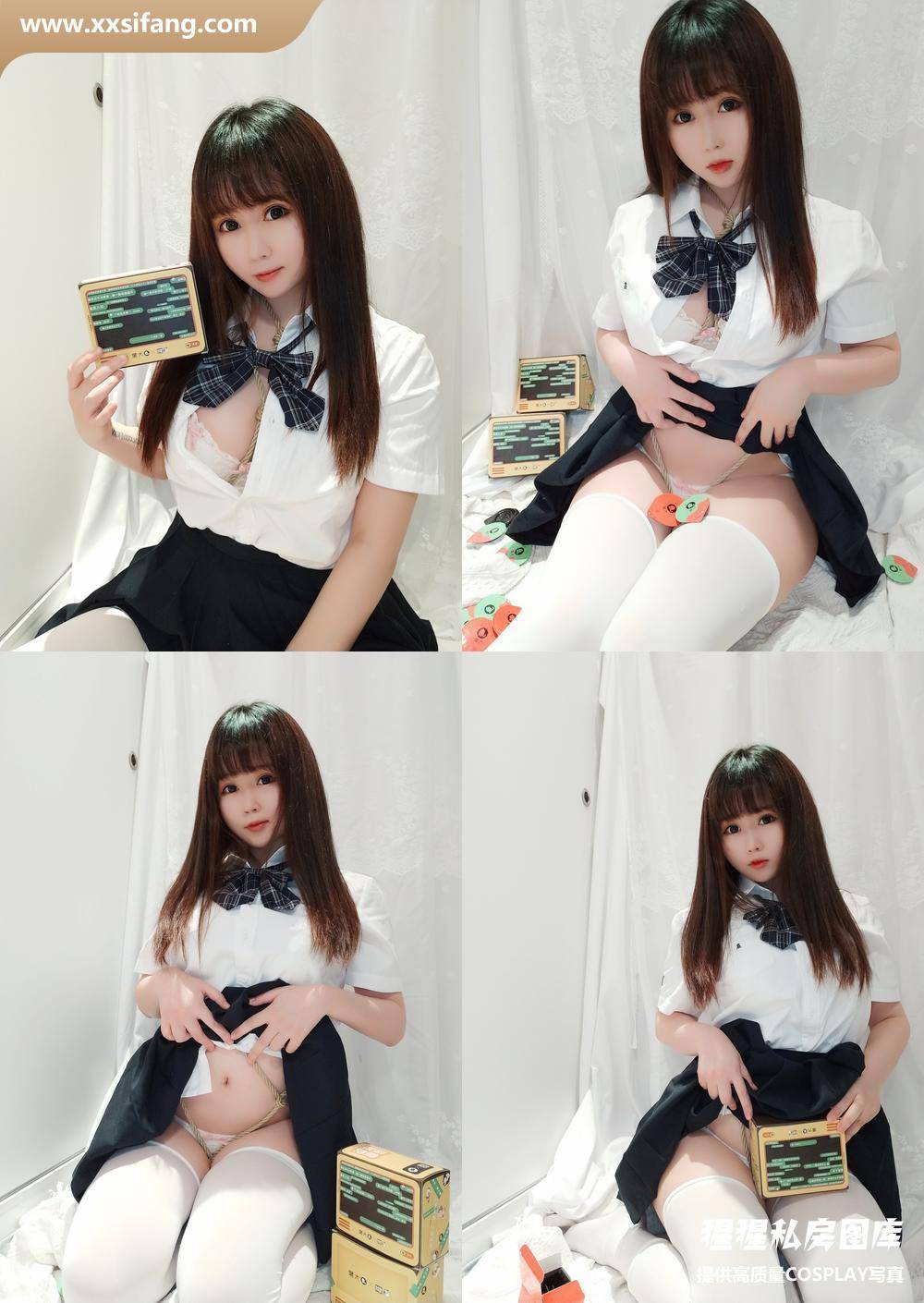 [图片2]-是依酱吖写真集《JK捆绑》高清套图下载[20P]插图-猩猩私房