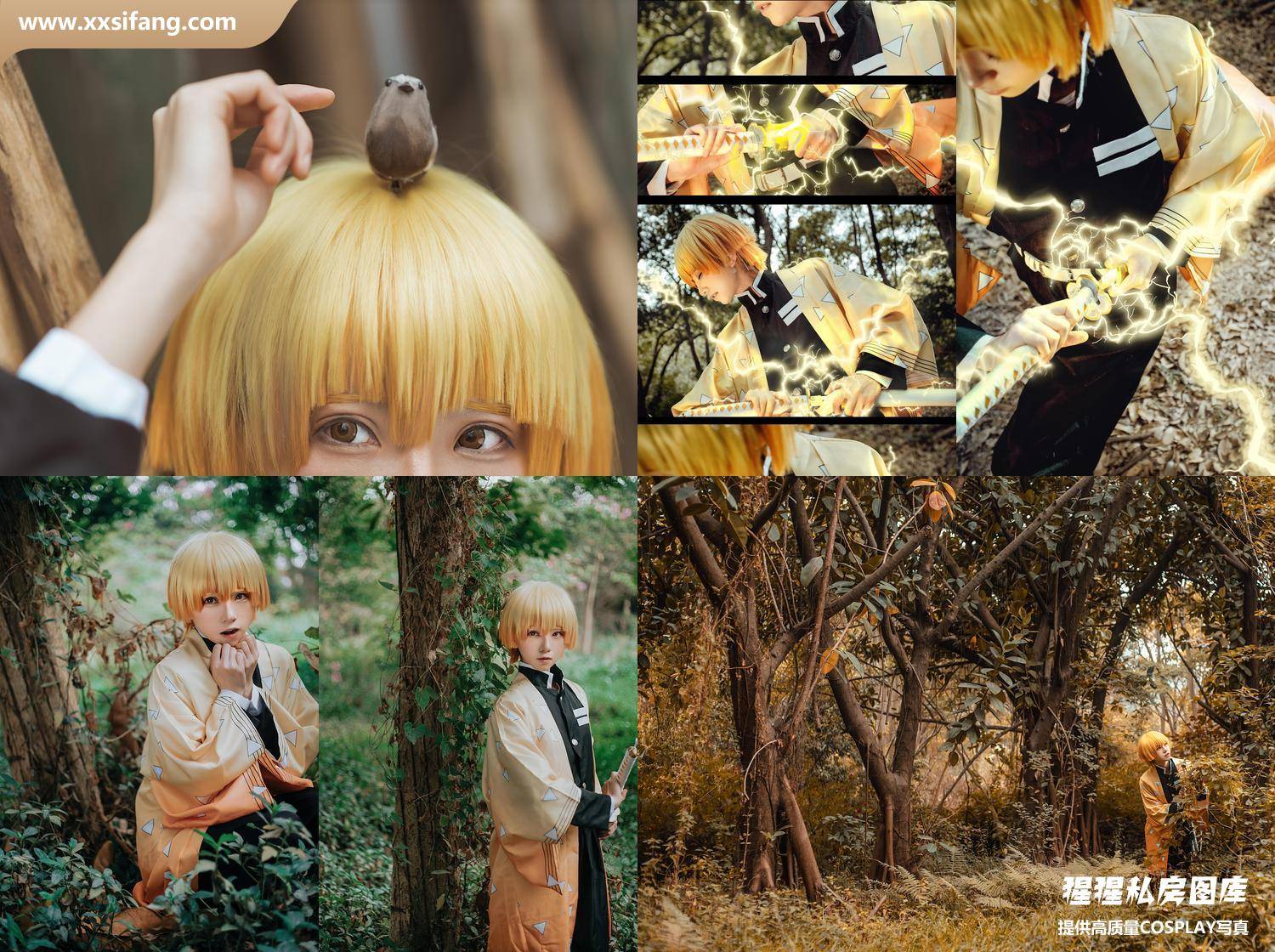 [图片2]-Kitaro_绮太郎写真集《鬼灭之刃 我妻善逸》高清套图下载[30P]插图-猩猩私房