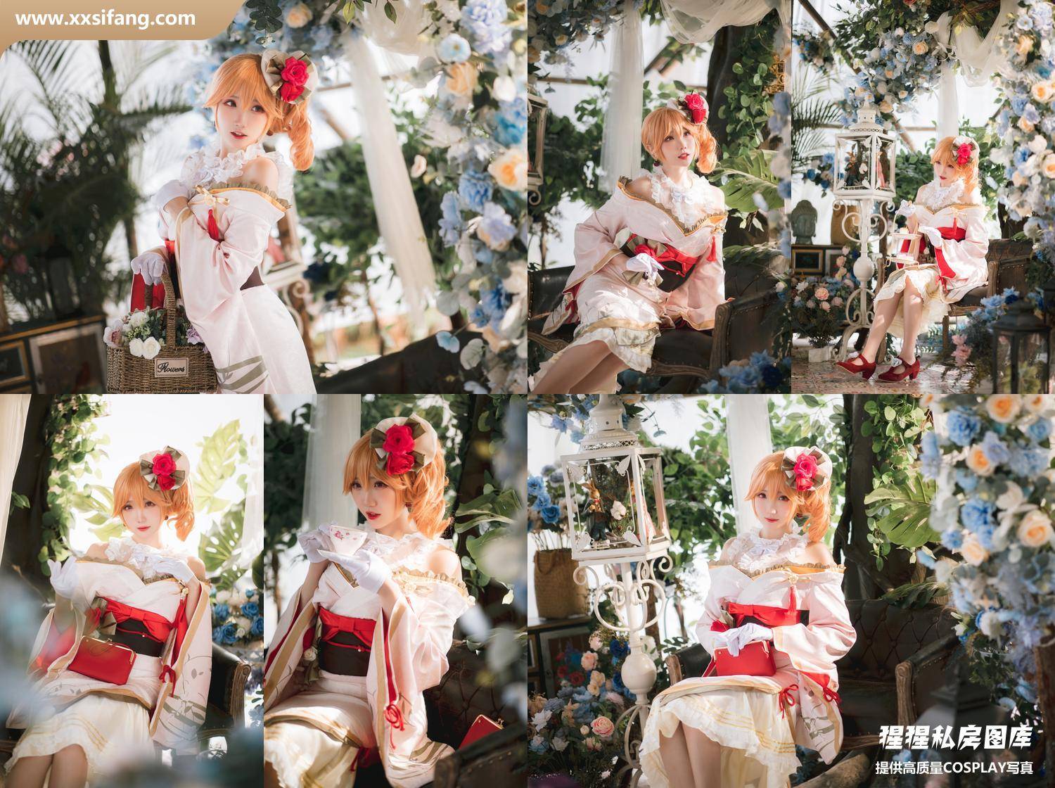 [图片2]-瓜希酱写真集《碧蓝航线 黎塞留和服》高清套图下载[22P]插图-猩猩私房
