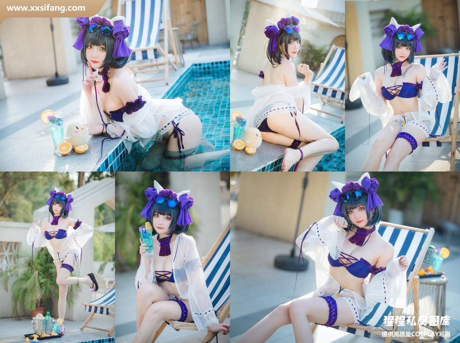 [图片2]-瓜希酱写真集《柴郡泳装》高清套图下载[32P]插图-猩猩私房