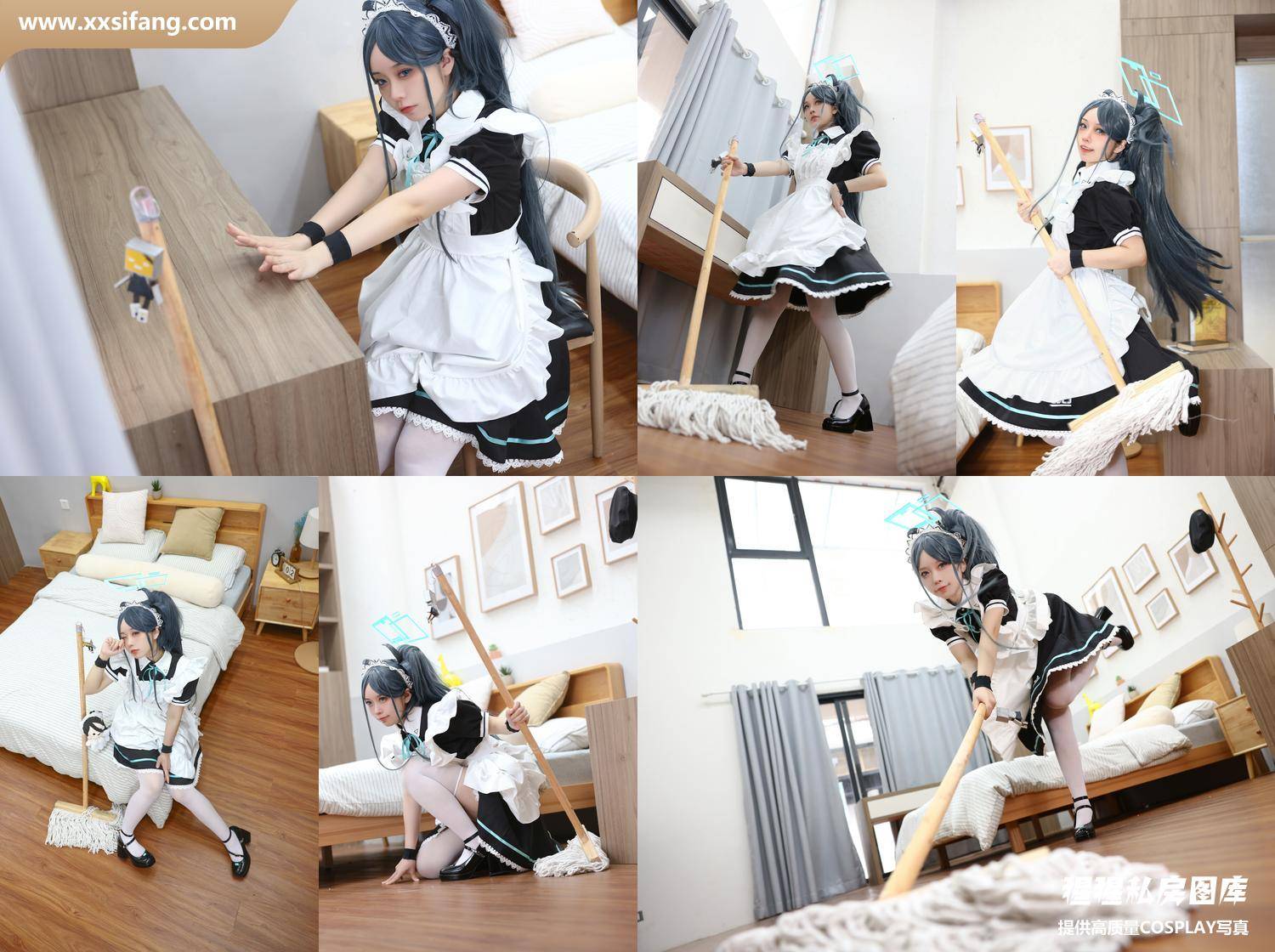 [图片2]-G44不会受伤写真集《碧蓝档案 爱丽丝女仆》高清套图下载[22P]插图-猩猩私房
