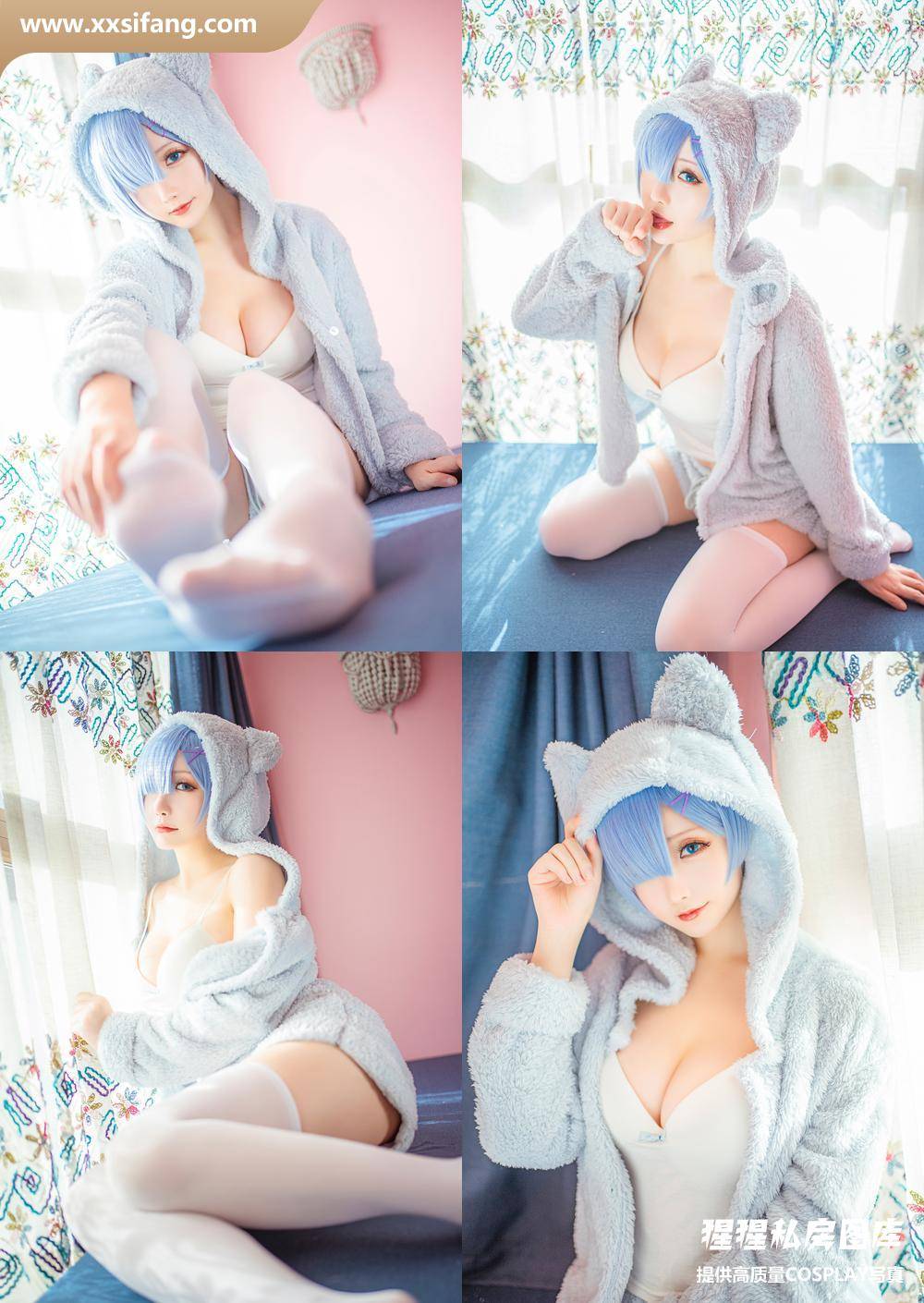 [图片2]-星之迟迟写真集《蕾姆猫娘睡衣》高清套图下载[14P]插图-猩猩私房