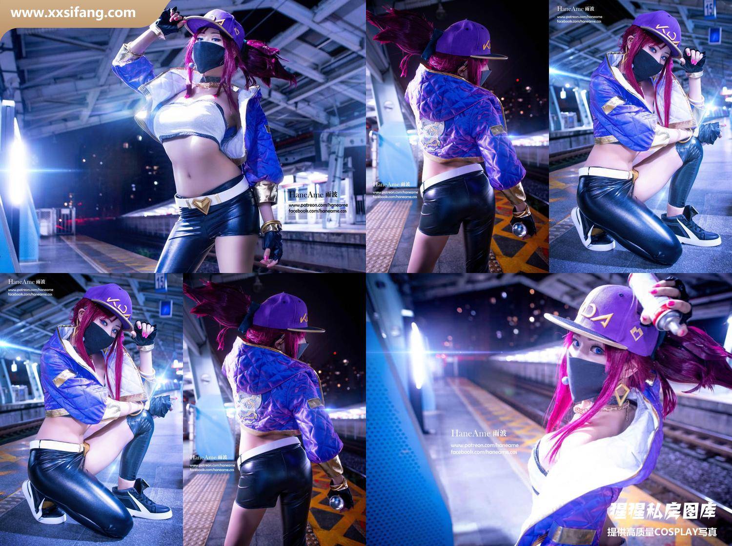 [图片2]-HaneAme雨波写真集《KDA Akali》高清套图下载[14P]插图-猩猩私房