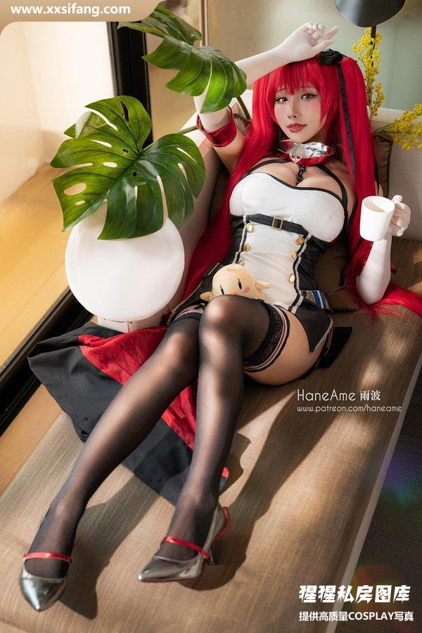 HaneAme雨波写真集《2020年09月 AzurLane Honolulu 火努魯魯》高清套图下载[19P+2V]