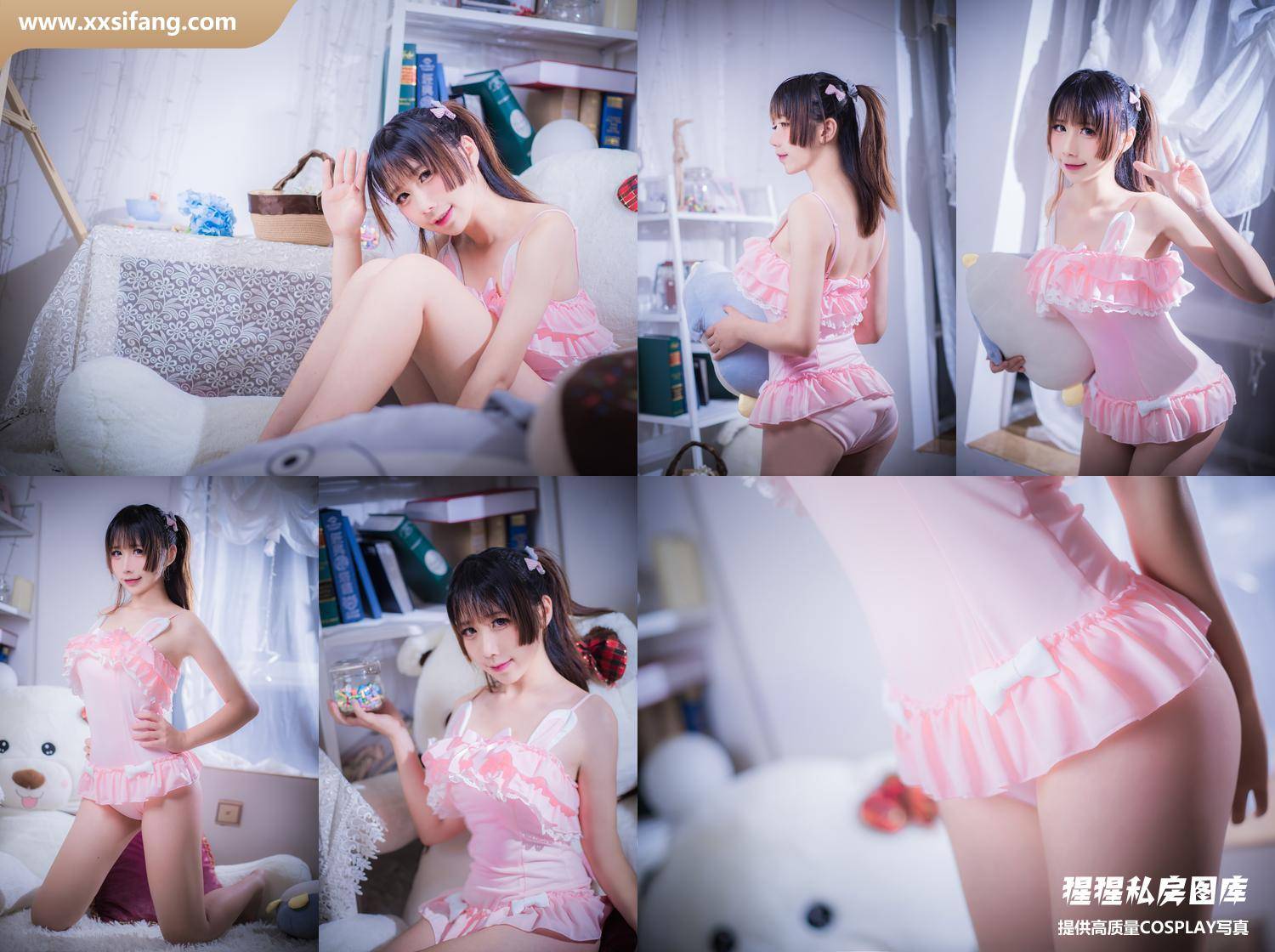 [图片2]-九曲Jean写真集《粉色内衣》高清套图下载[8P]插图-猩猩私房