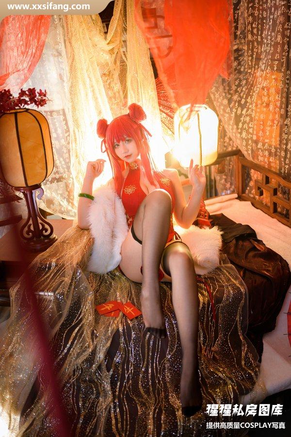 九曲Jean写真集《碧蓝航线 加利索新春旗袍》高清套图下载[24P]
