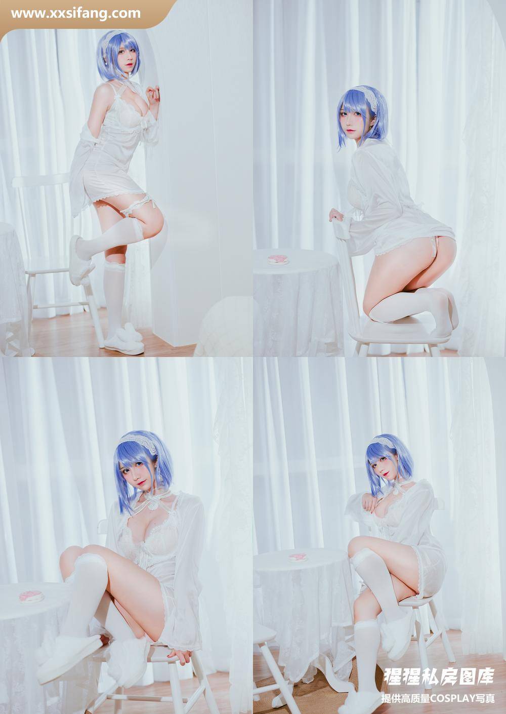[图片2]-九曲Jean写真集《恰巴耶夫睡衣》高清套图下载[20P]插图-猩猩私房