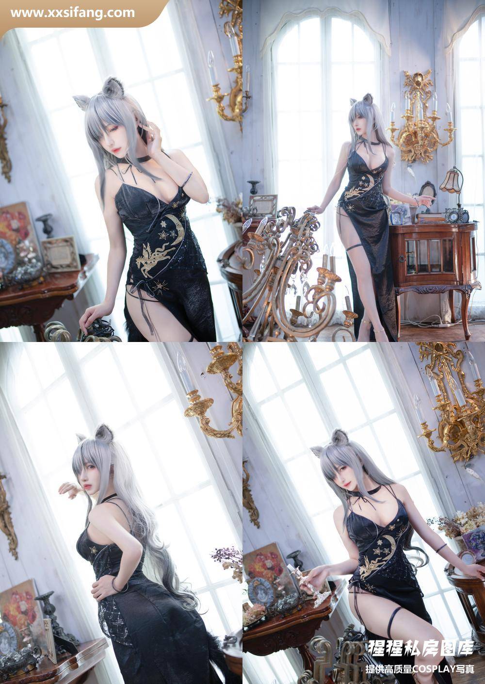 [图片2]-Shika小鹿鹿写真集《明日方舟 黑》高清套图下载[15P]插图-猩猩私房
