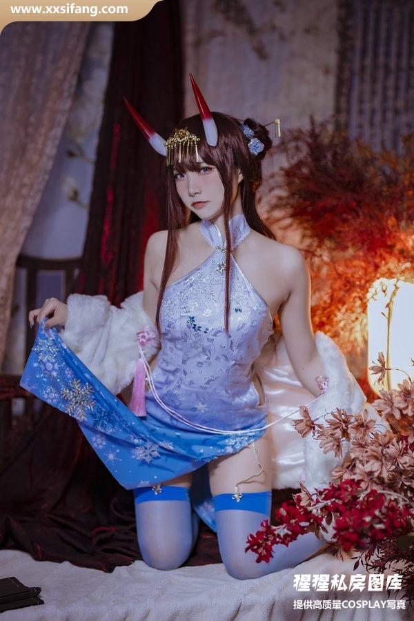 二佐Nisa写真集《碧蓝航线 能代旗袍》高清套图下载[18P]