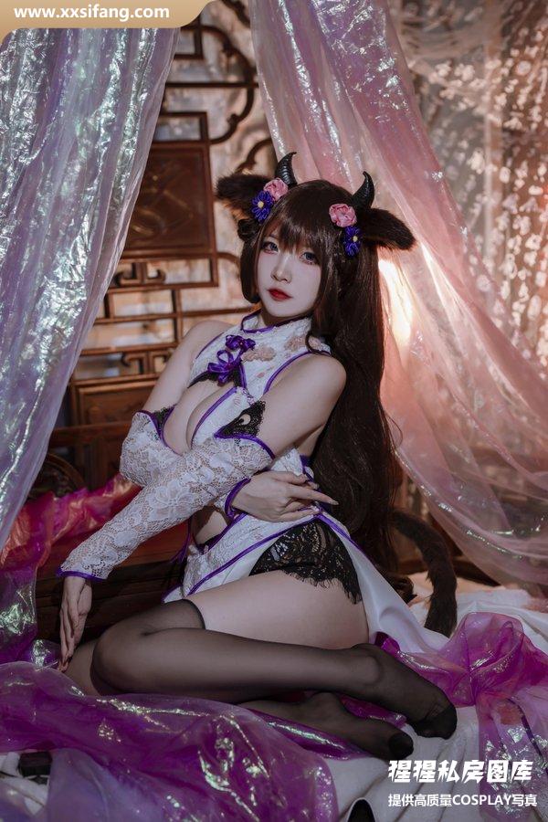 二佐Nisa写真集《碧蓝樫野旗袍》高清套图下载[24P]