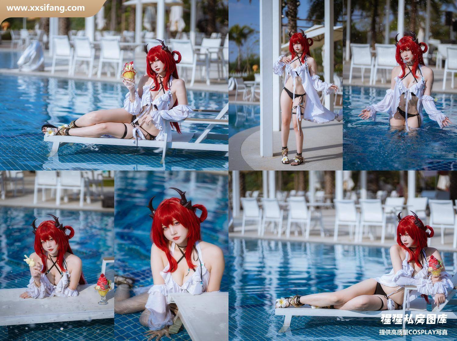 [图片2]-二佐Nisa写真集《泰拉夏日纪事 方舟史尔特尔泳装》高清套图下载[40P]插图-猩猩私房