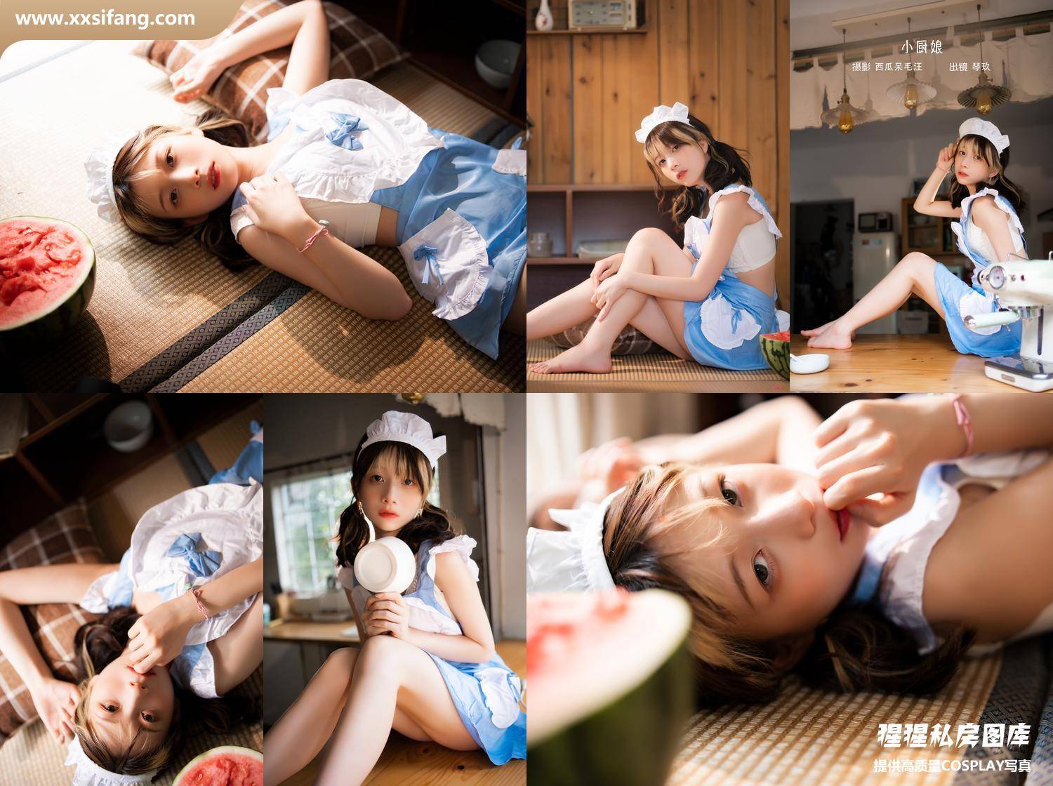 [图片2]-清青琴玖写真集《小厨娘》高清套图下载[27P]插图-猩猩私房