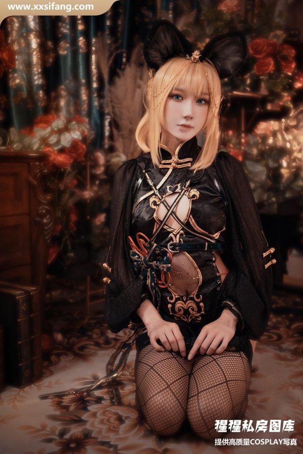 阿包也是兔娘写真集《只鼠于你旗袍》高清套图下载[15P]