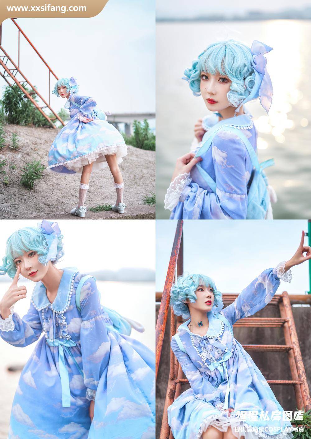 [图片2]-阿包也是兔娘写真集《lolita蓝裙》高清套图下载[9P]插图-猩猩私房