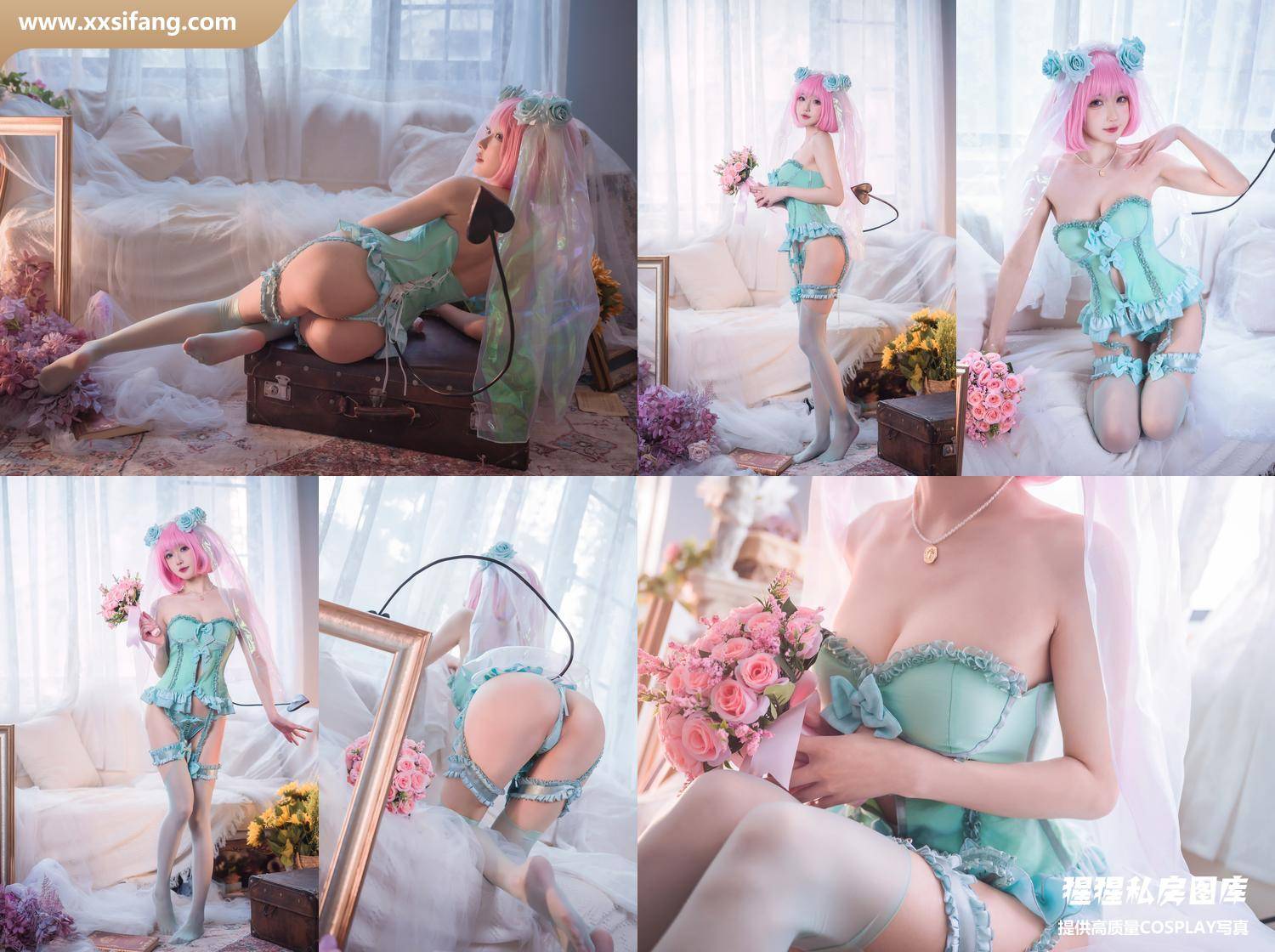 [图片2]-阿包也是兔娘写真集《王女梦梦 婚纱内衣》高清套图下载[33P]插图-猩猩私房