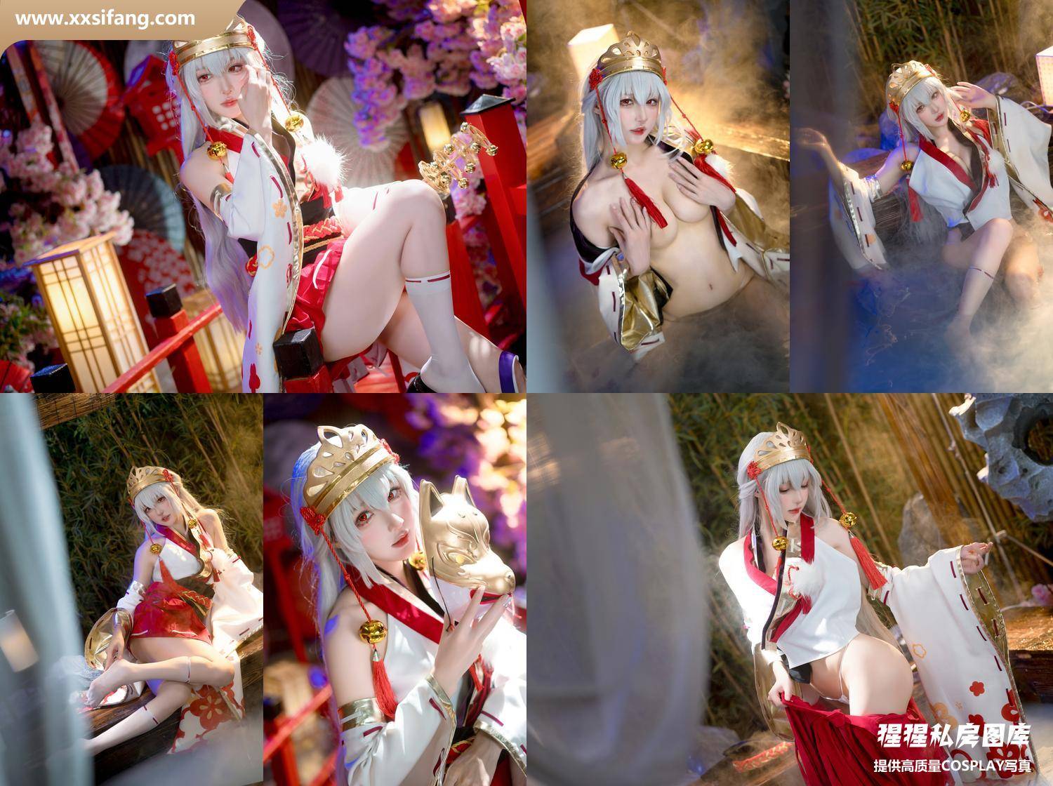 [图片2]-阿包也是兔娘写真集《樱境物语巫女浴池》高清套图下载[58P+1V]插图-猩猩私房