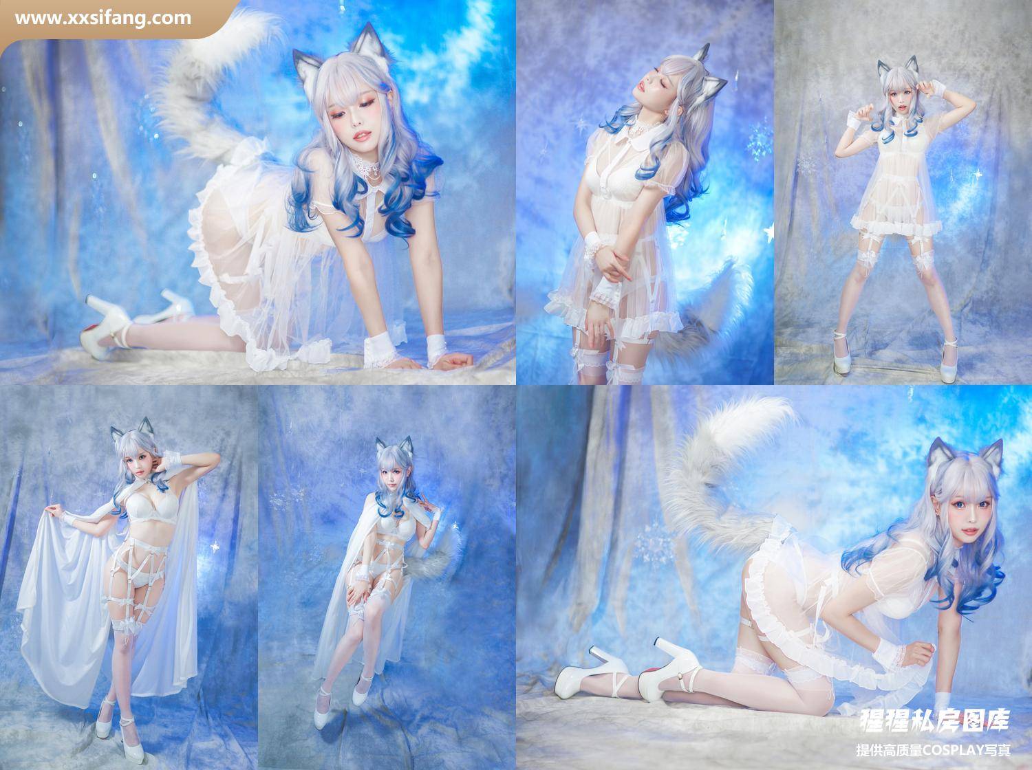 [图片2]-ElyEE子写真集《猫耳白丝带》高清套图下载[48P+6V]插图-猩猩私房