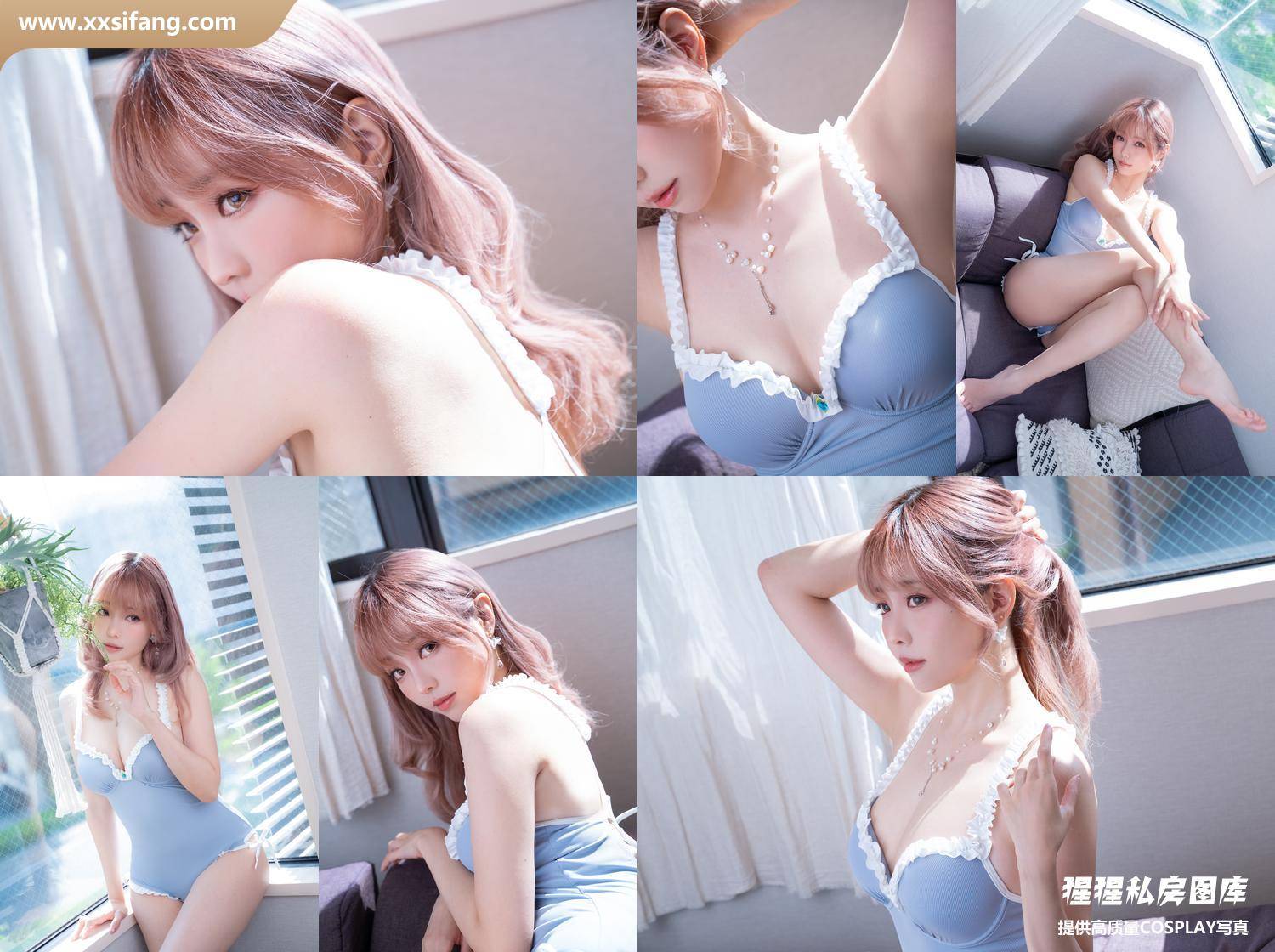 [图片2]-ElyEE子写真集《Mist Blue Lady》高清套图下载[37P]插图-猩猩私房