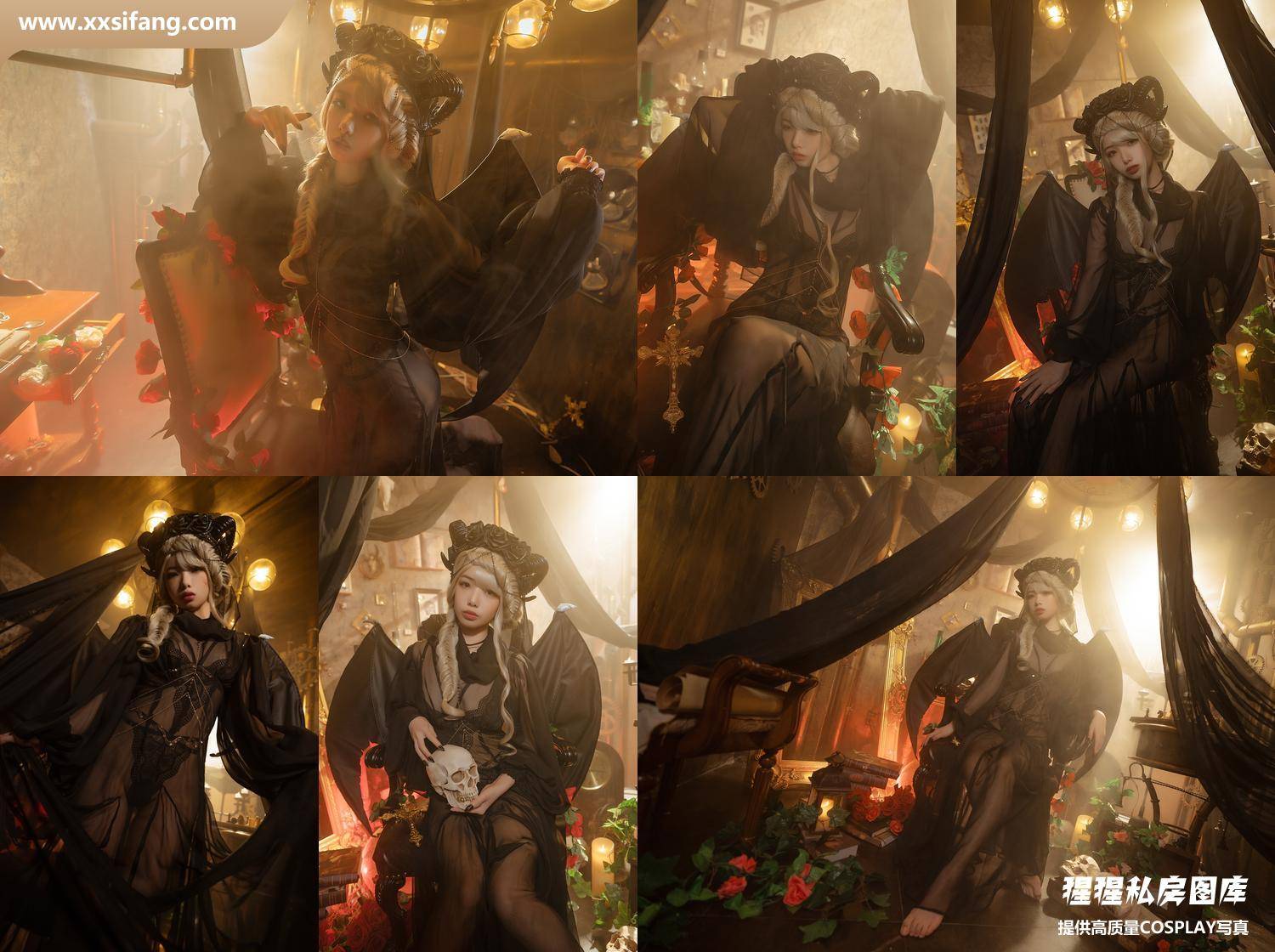 [图片2]-雯妹不讲道理写真集《魅魔本 gothic devil》高清套图下载[16P]插图-猩猩私房