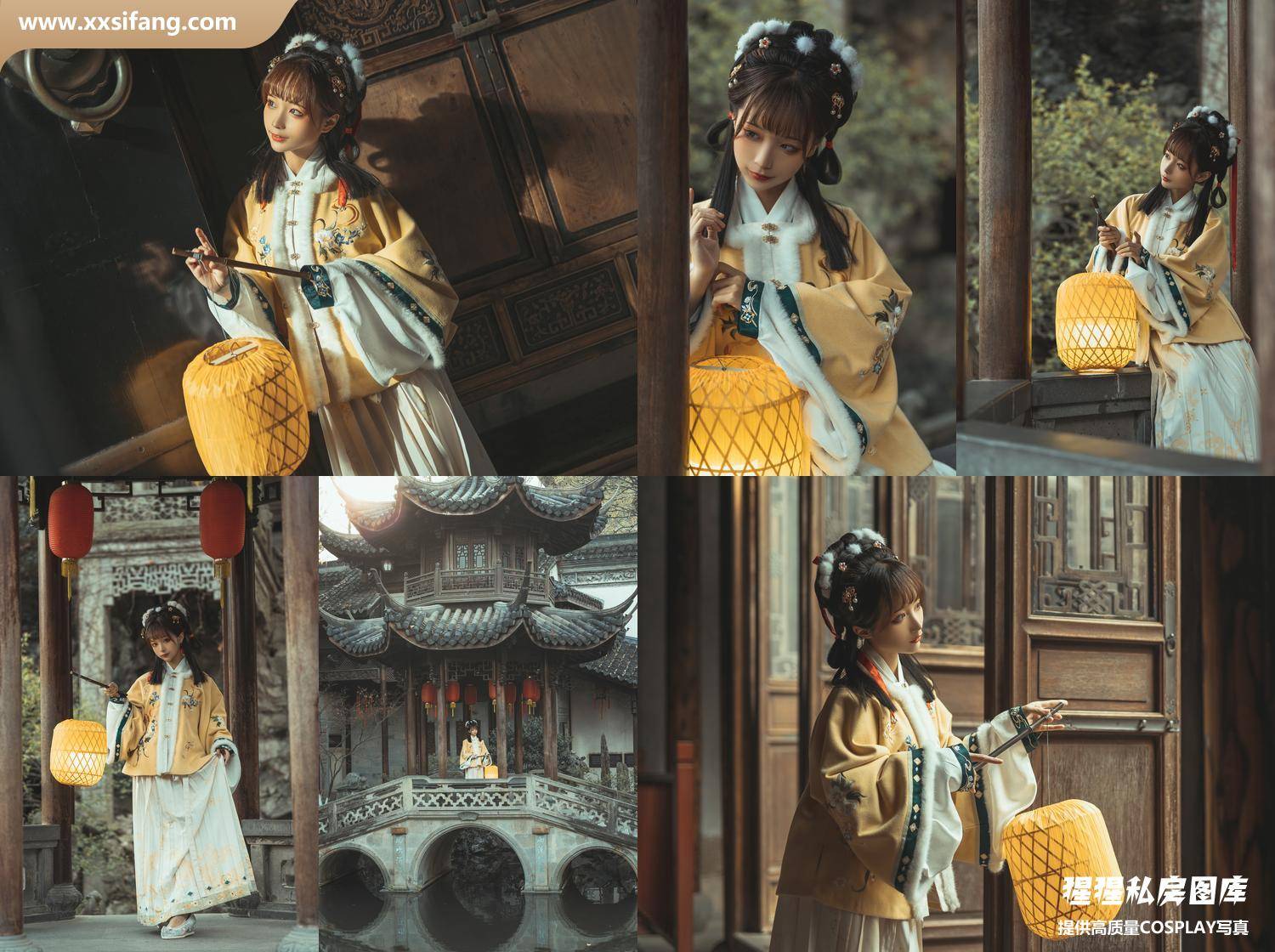 [图片2]-蠢沫沫写真集《黄汉服》高清套图下载[9P]插图-猩猩私房