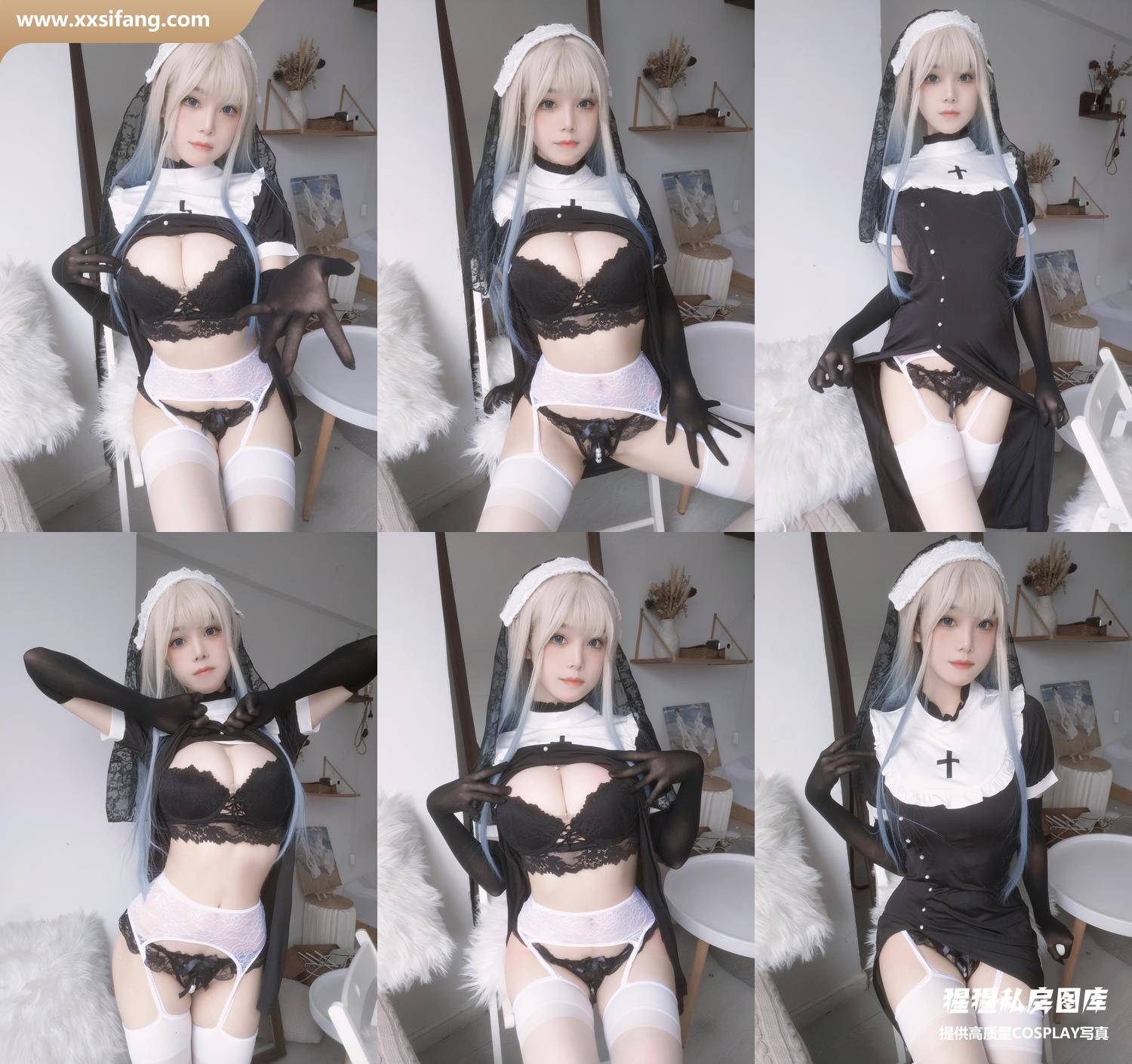 [图片2]-蜜汁猫裘写真集《修女自拍》高清套图下载[35P+6V]插图-猩猩私房