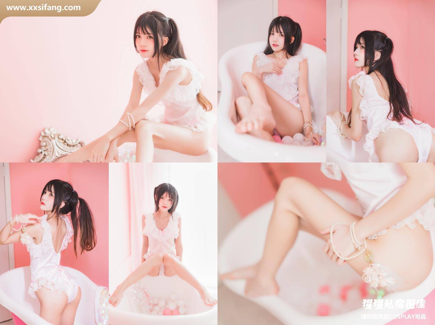 [图片2]-桜桃喵写真集《(No.019) 冬眠系列 粉色浴缸》高清套图下载[57P]插图-猩猩私房图库–提供高质量CosPlay套图