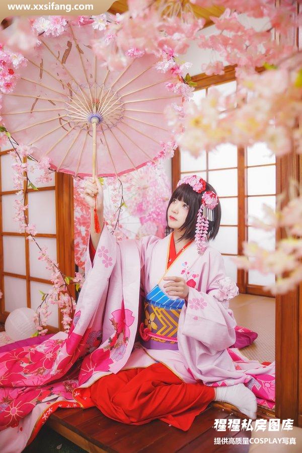 桜桃喵写真集《(No.034) 加藤惠 和服》高清套图下载[23P]