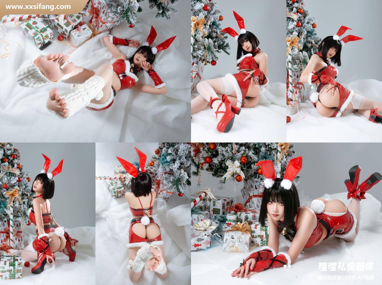 [图片2]-瓦斯塔亚小龙虾写真集《圣诞礼物兔兔》高清套图下载[20P]插图-猩猩私房