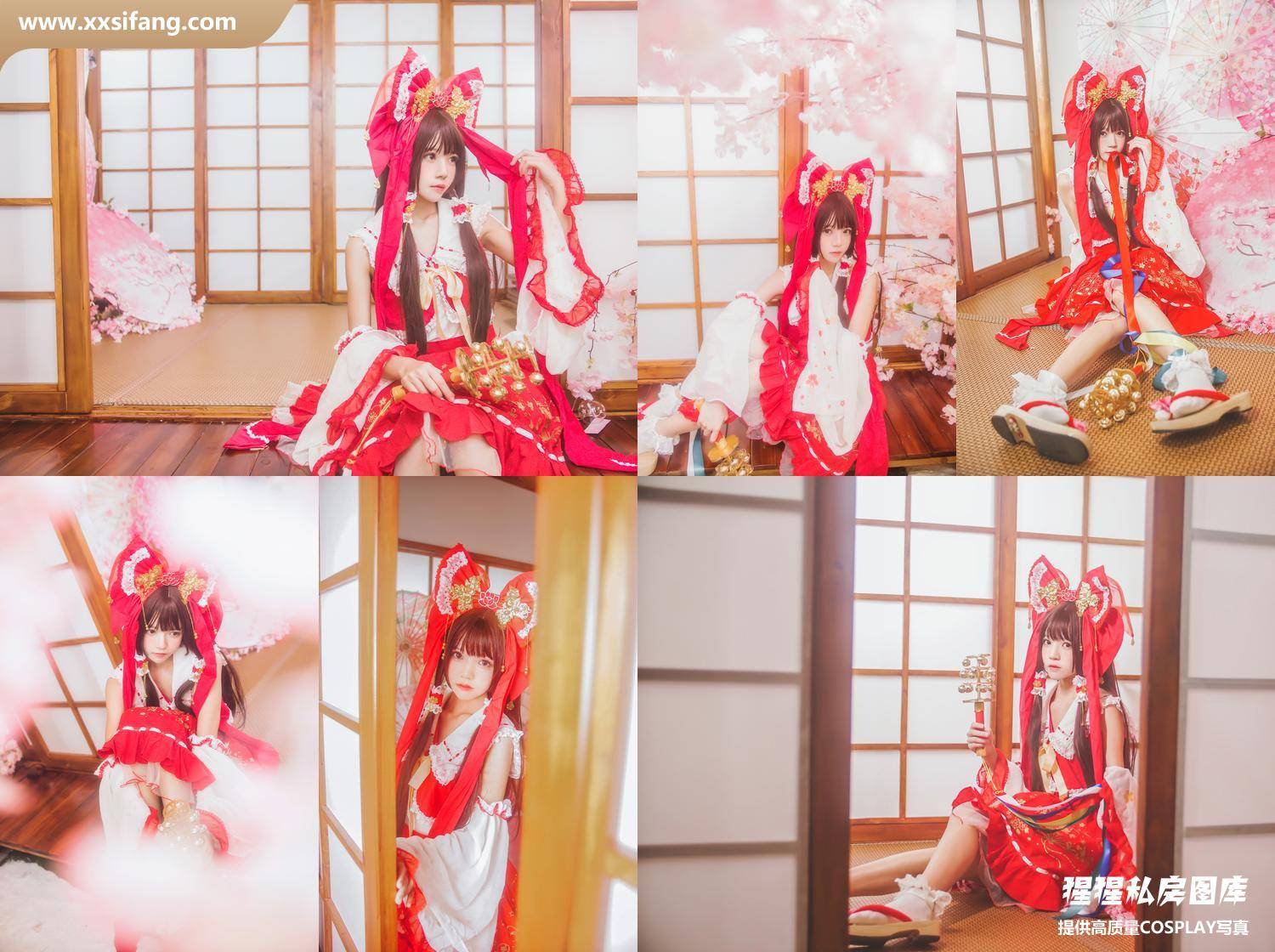 [图片2]-桜桃喵写真集《(No.047) 灵梦 新年快乐》高清套图下载[45P]插图-猩猩私房图库–提供高质量CosPlay套图