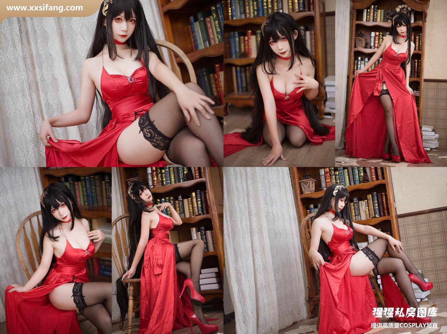 [图片2]-樱落酱w写真集《樱落酱 大凤礼服》高清套图下载[14P]插图-猩猩私房