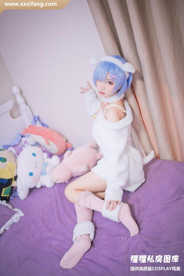 花柒Hana写真集《蕾姆绵羊》高清套图下载[9P]