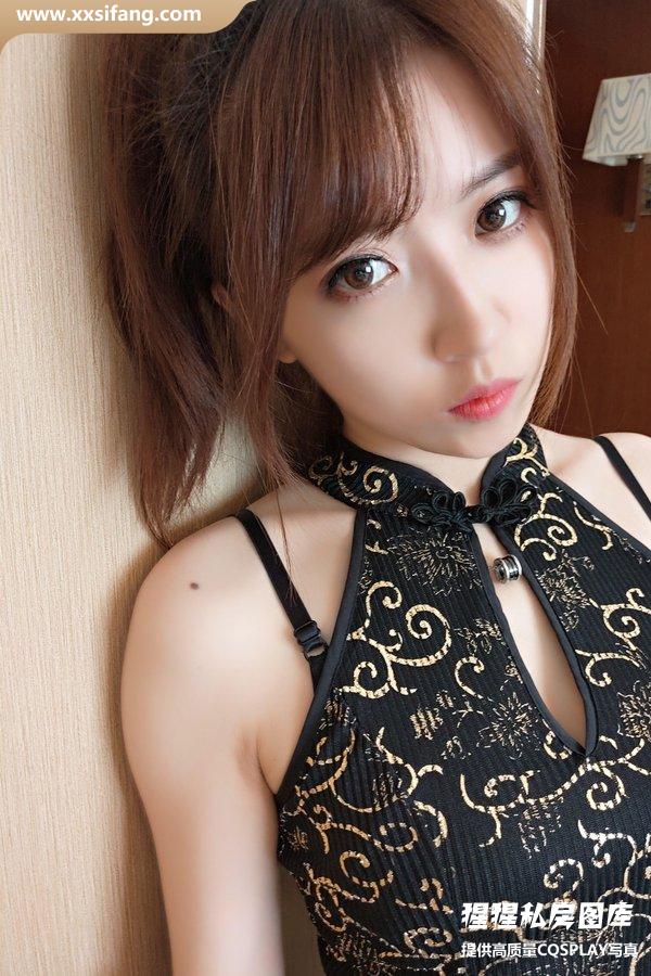 小女巫露娜写真集《金丝旗袍网袜》高清套图下载[33P]