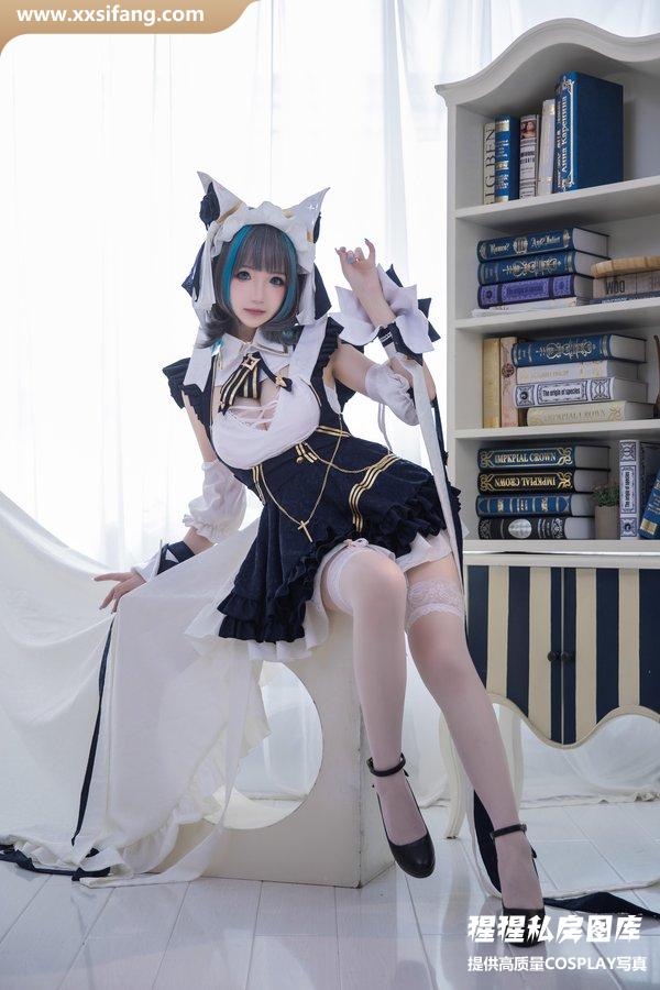 雪晴Astra写真集《雪晴Astar – 柴郡Azur Lane》高清套图下载[18P]